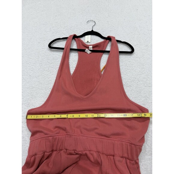 Anthropologie Daily Practice Jumpsuit Pink Cloud Rest Cotton Vacay Size XL NWT - Picture 8 of 13